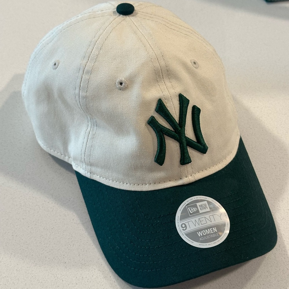 New Era Cream and Green Yankees Hat